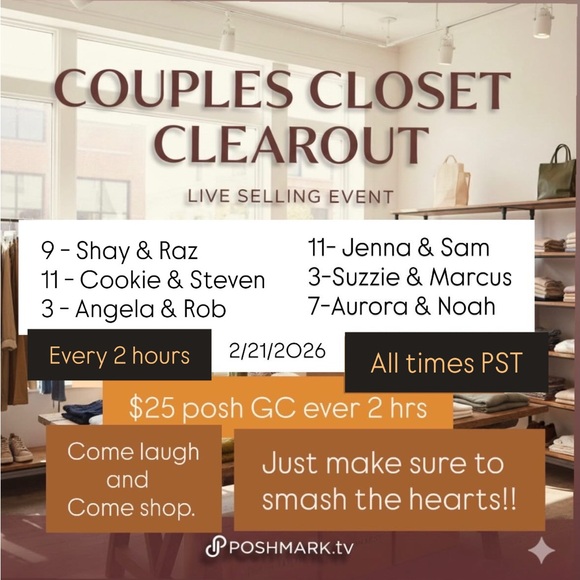 Couples Closet Clearout- ALL DAY SHOWS - Picture 2 of 3